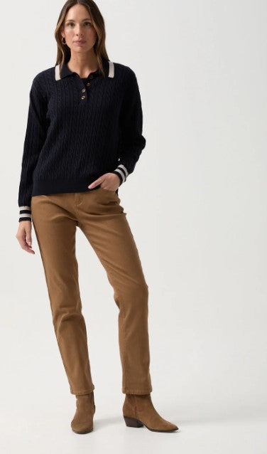 GC POLO cable knit navy