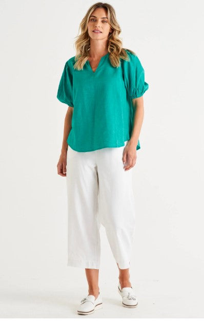 Teal blouse
