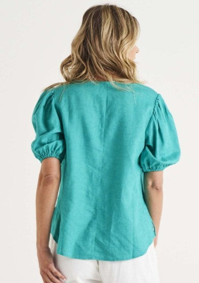 Teal blouse