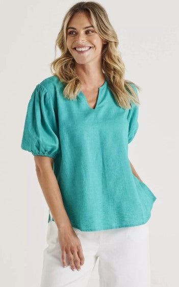 Teal blouse