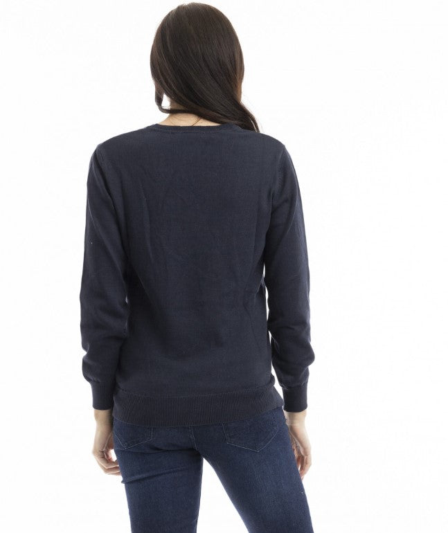 Navy Orientique sweater