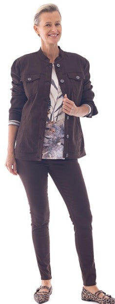 Chocolate long jacket