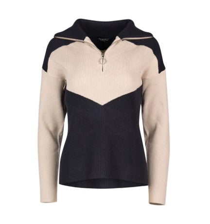 Half zip Sweater with collar