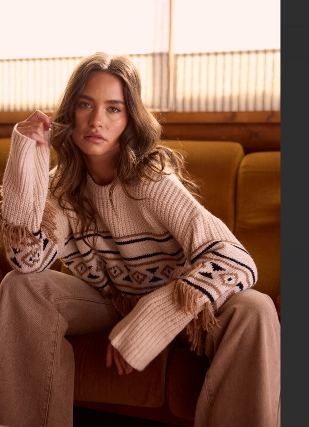 Aztec knit Oatmeal