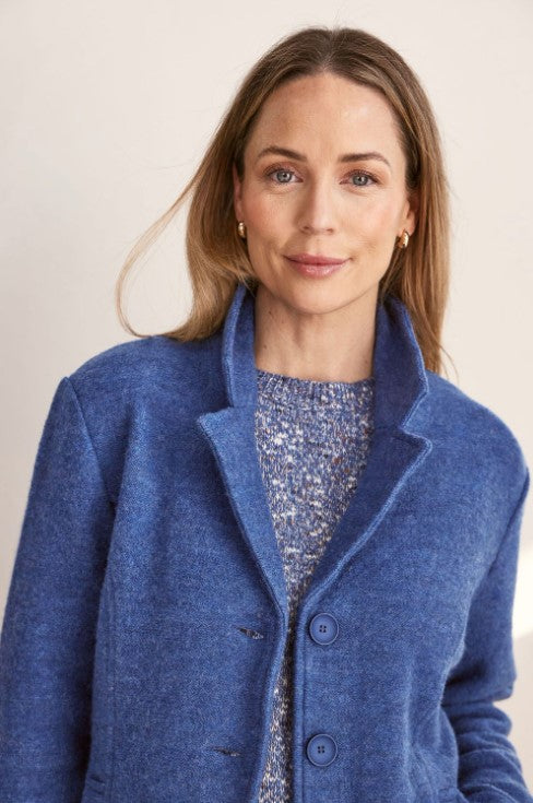 Navy boiled jacket