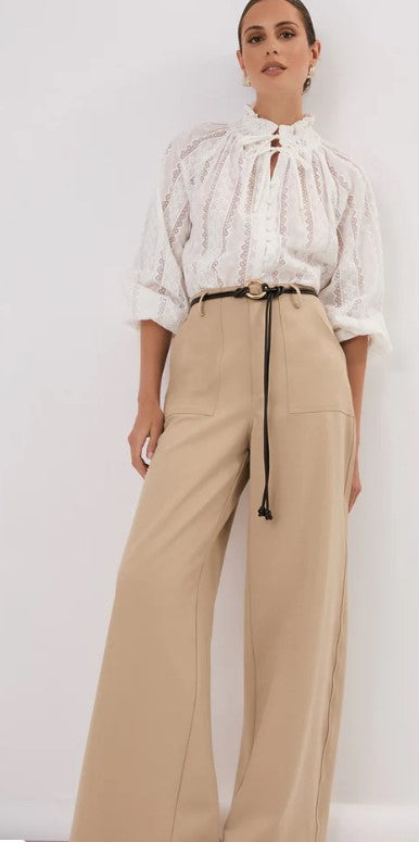 Lace Cotton white blouse