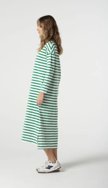 Jolly green stripe dress