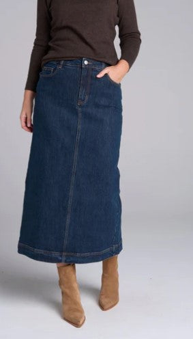 GC Denim dark long skirt