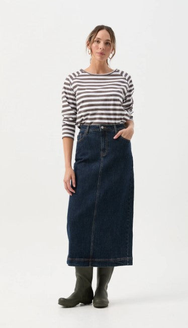 GC Denim dark long skirt