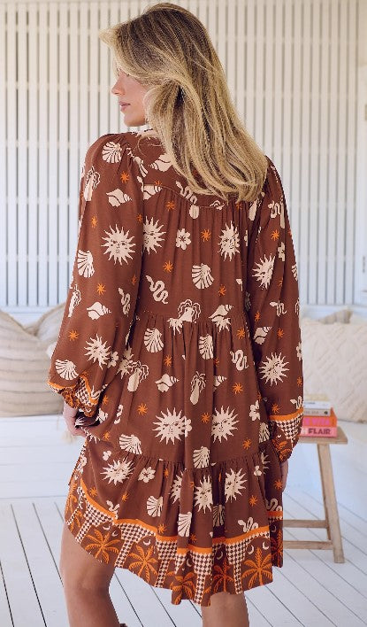 De La Sol Print Tracey short dress