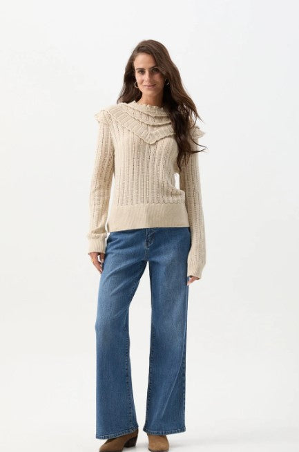 GC Ruffle Knit jumper wishbone