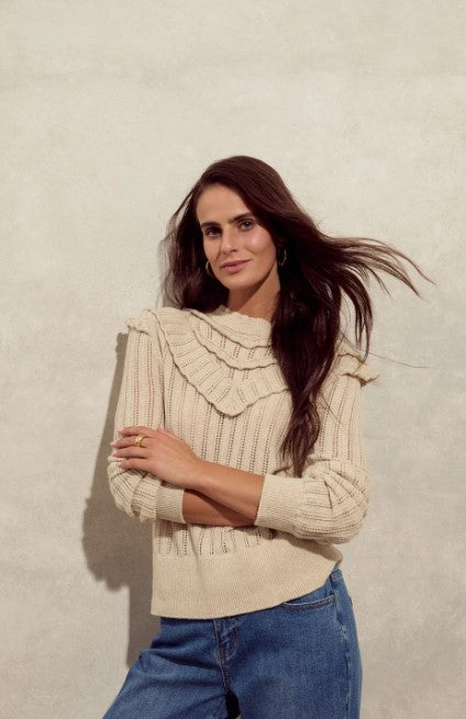 GC Ruffle Knit jumper wishbone