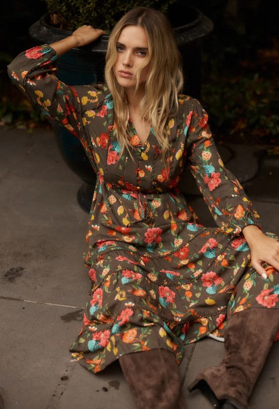 Guadalupe choc dress