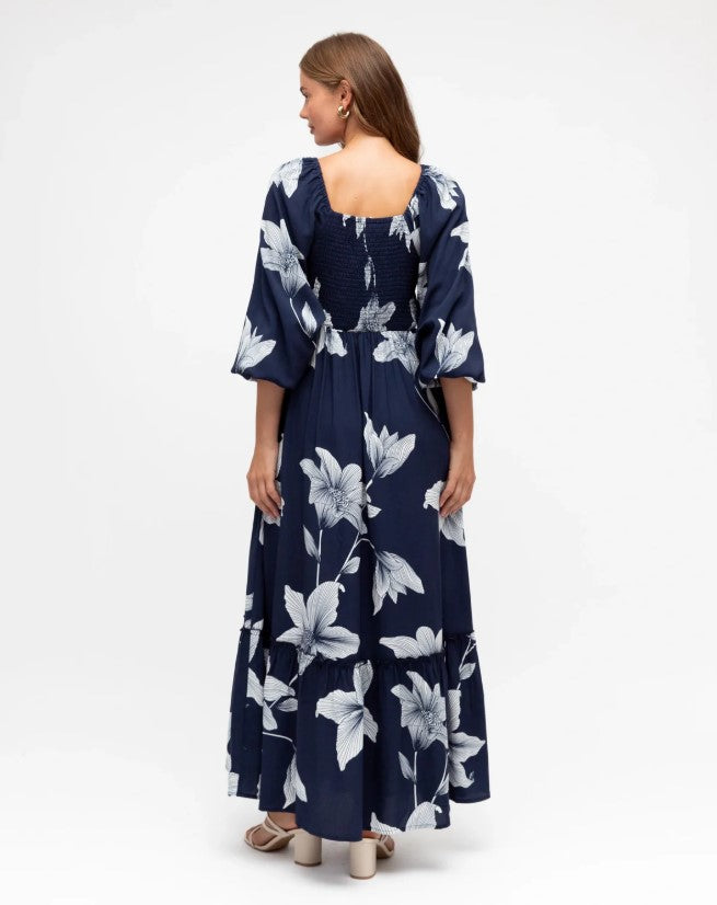 Midnite Lily Navy Maxi dress