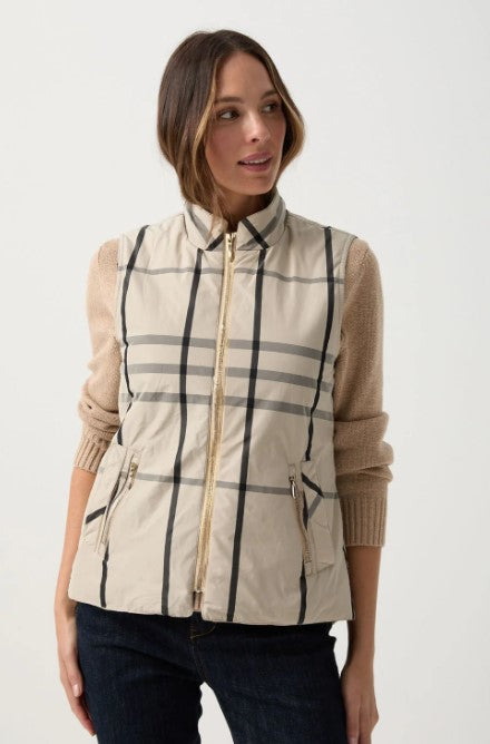 GC BEIGE Check Vest