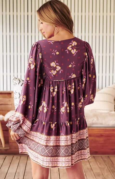 Dolcetto Print Alice Mini Blouse