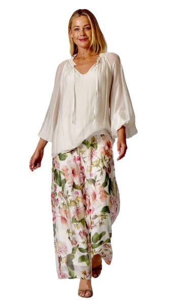 Chiffon Green/pink pants