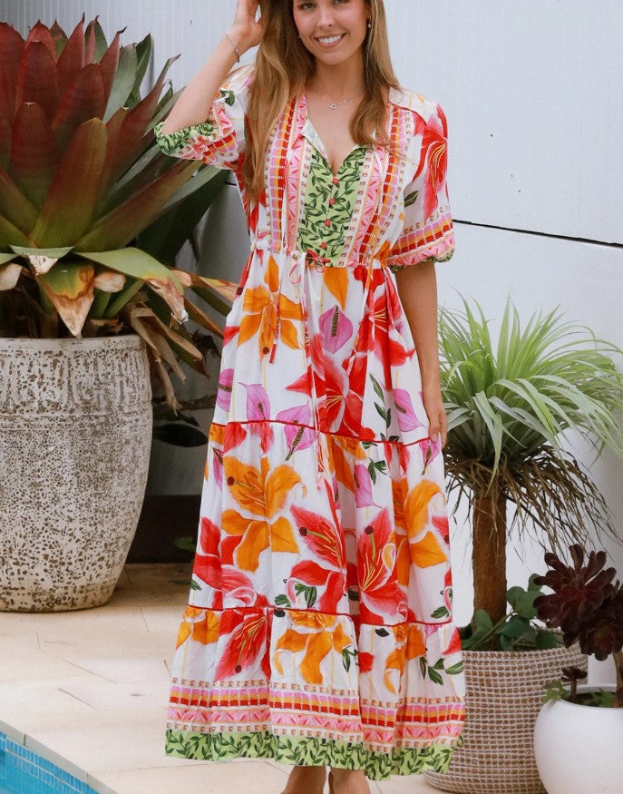 Monica Red Maxi