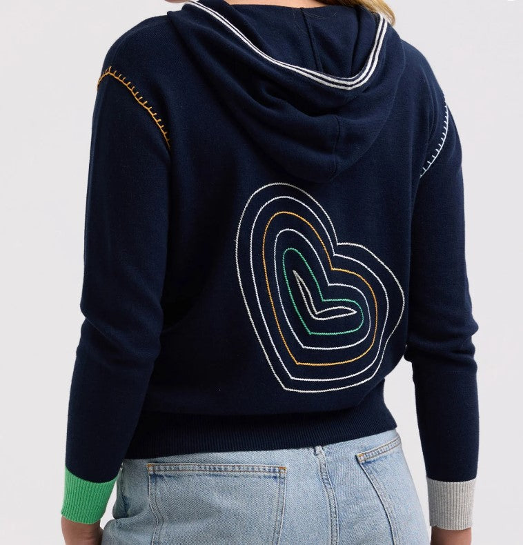 Heart Embrodiery hoodie