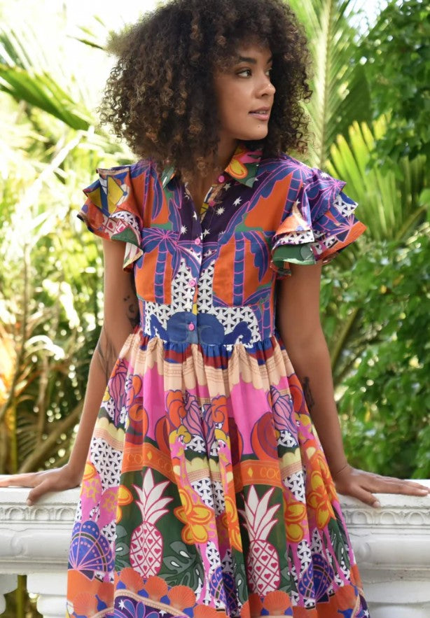 Flute through Fiesta dress