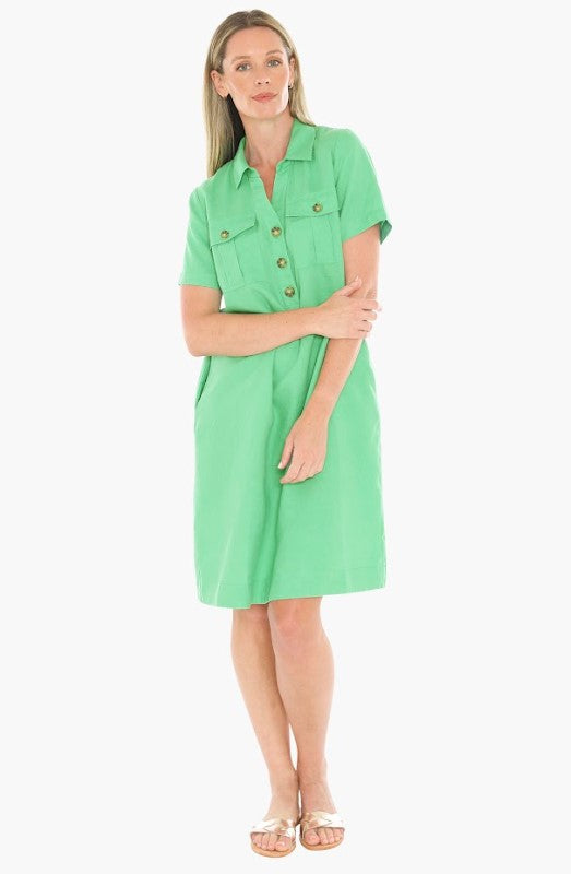 Apple Pocket linen dress