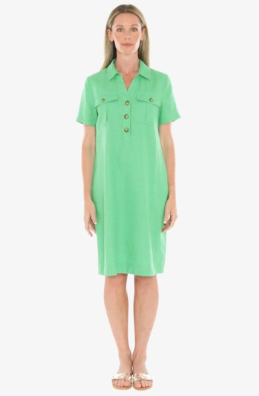 Apple Pocket linen dress