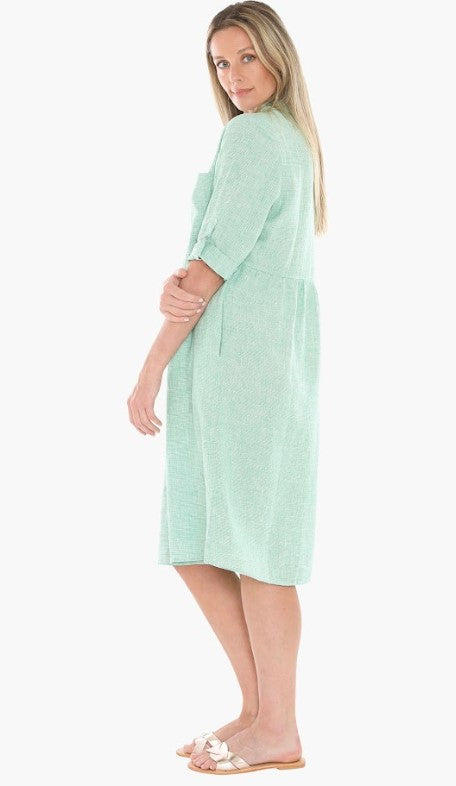 Apple/white check pocket dress