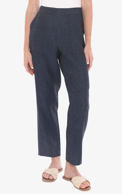 Core Navy linen pocket pants