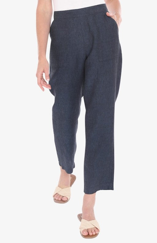 Core Navy linen pocket pants