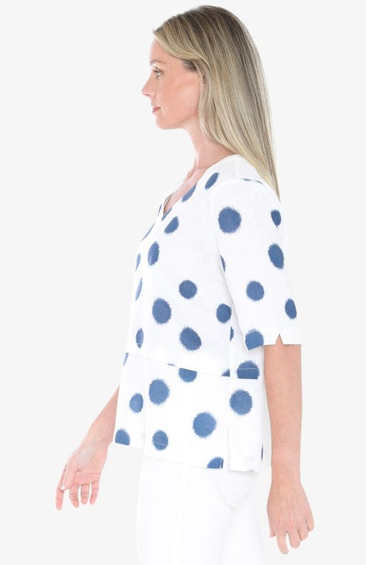 Scratch Spot navy blouse