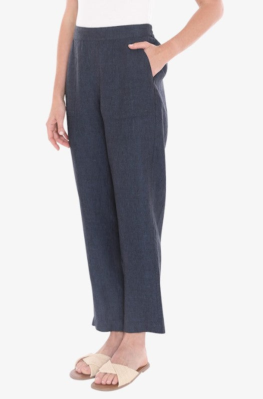 Core Navy linen pocket pants