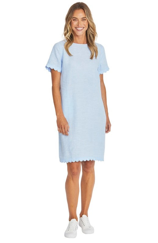 Amalfi Linen Baby Blue dress