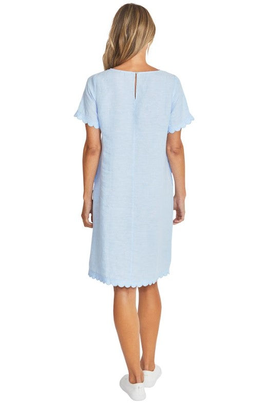 Amalfi Linen Baby Blue dress