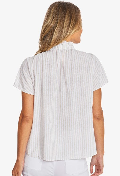 Tamara strip natural blouse