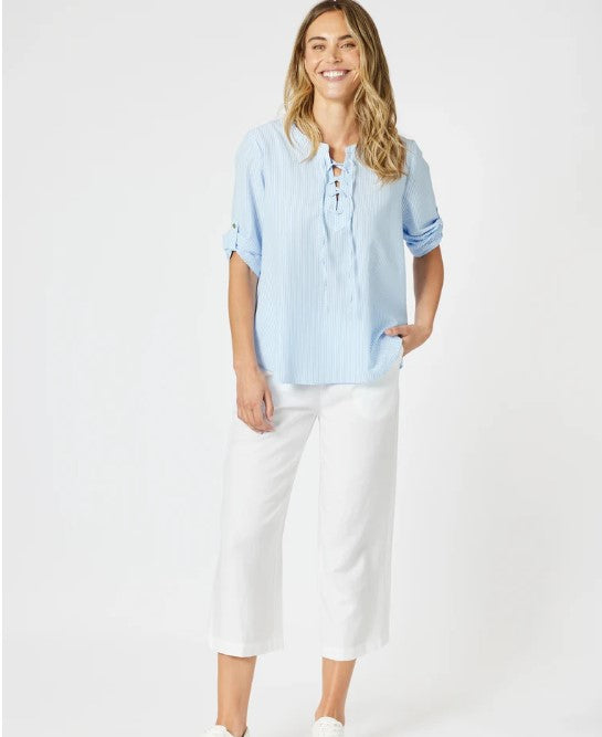 Marine stripe blouse