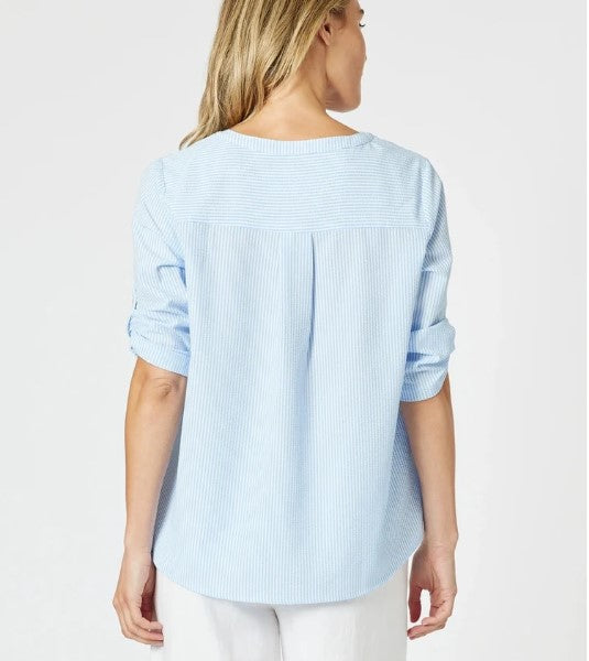 Marine stripe blouse