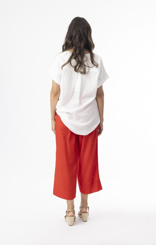 Red linen Pants