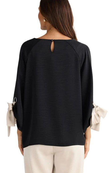 Black/oyster Oui Top