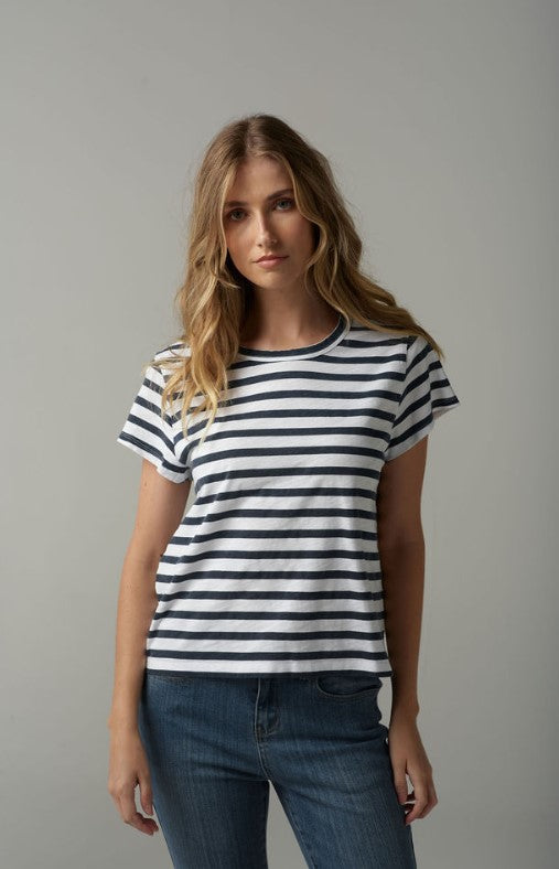 GC Navy stripe tee