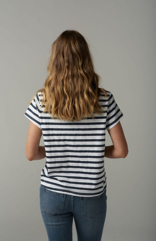 GC Navy stripe tee