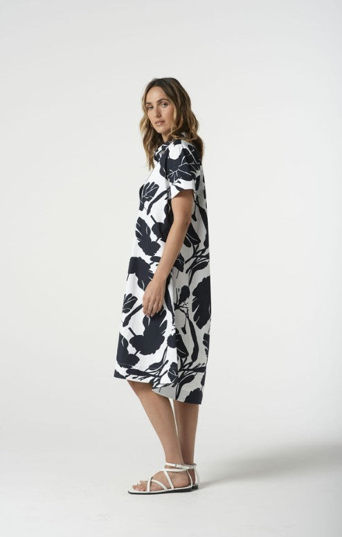 GC Dark Navy leaf dress