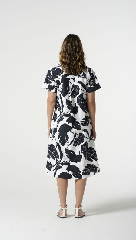 GC Dark Navy leaf dress