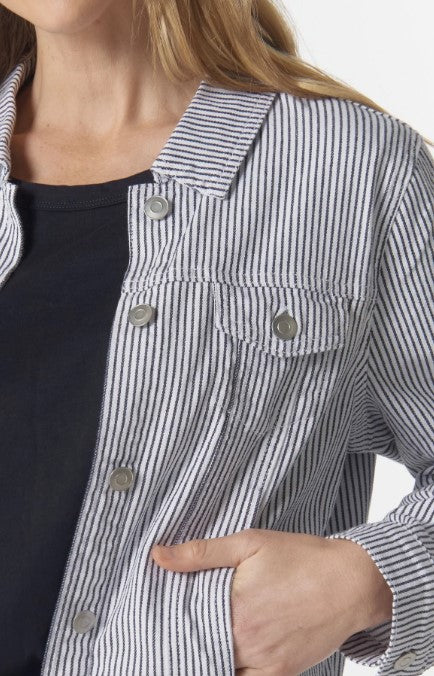 GC Navy stripe denim Jacket