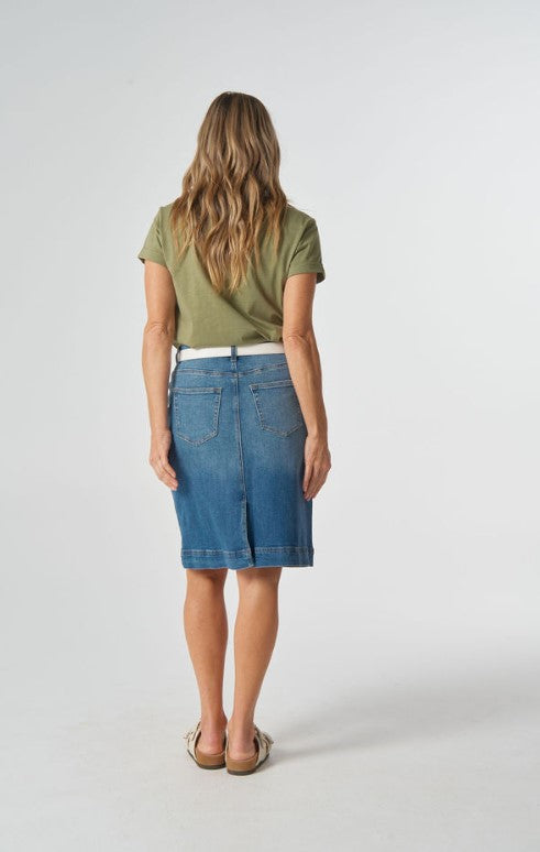 GC Denim Light Mid lenght skirt