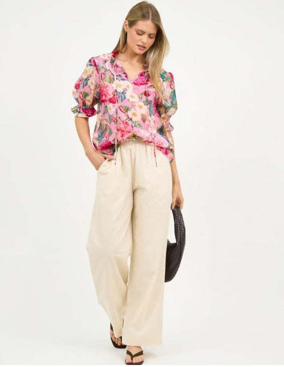 Tencil Pink Floral blouse