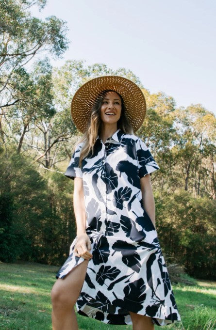 GC Dark Navy leaf dress