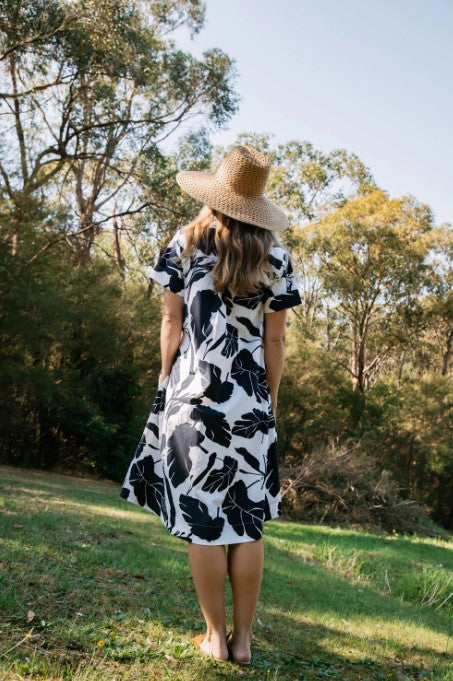 GC Dark Navy leaf dress