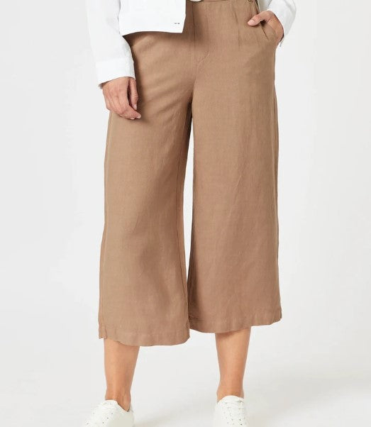 Lino Wide Leg Nutmeg Pant