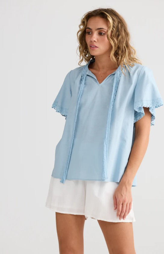 TA Cherri Light blue top