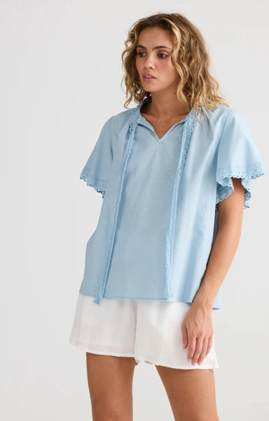 TA Cherri Light blue top